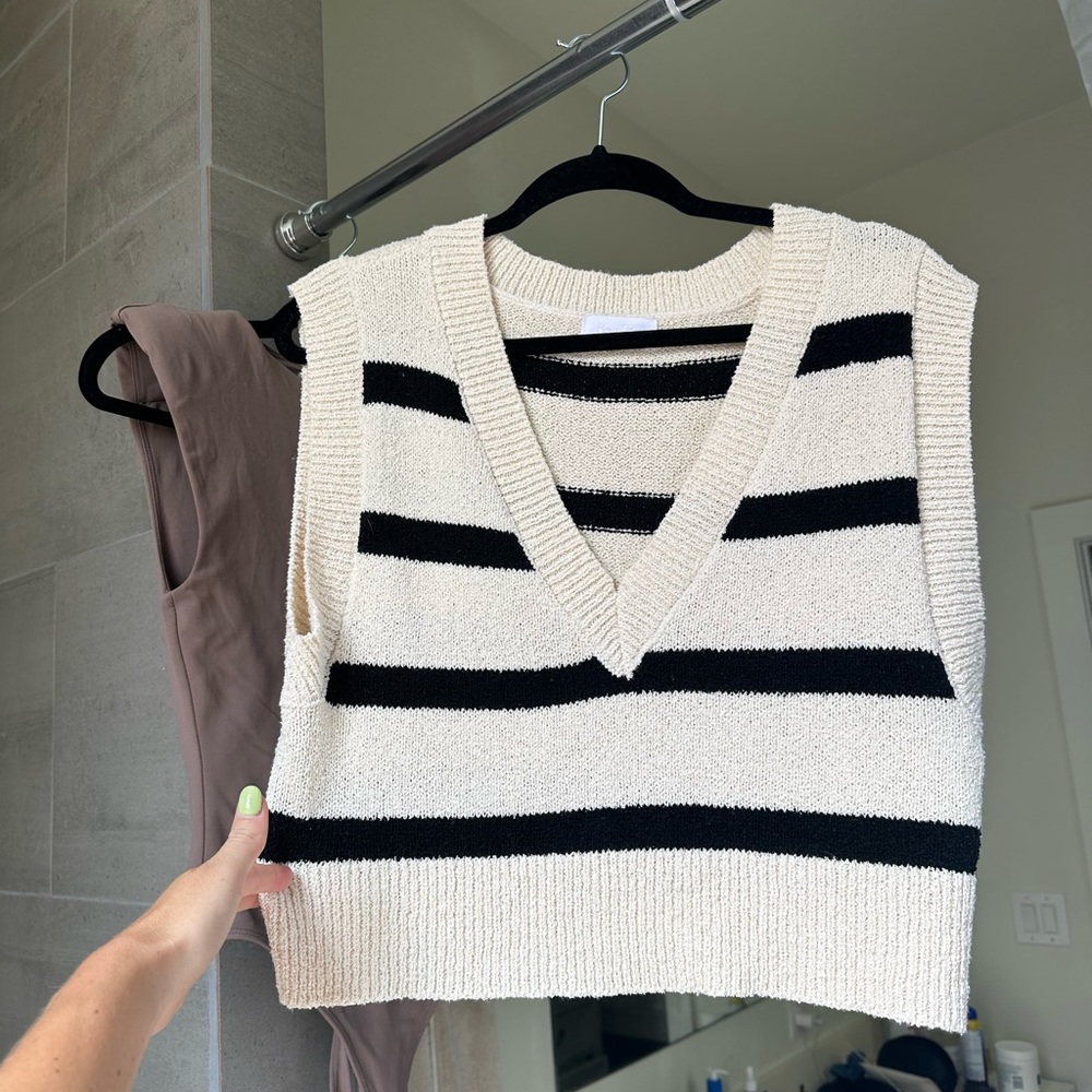 Striped Sweater Vest